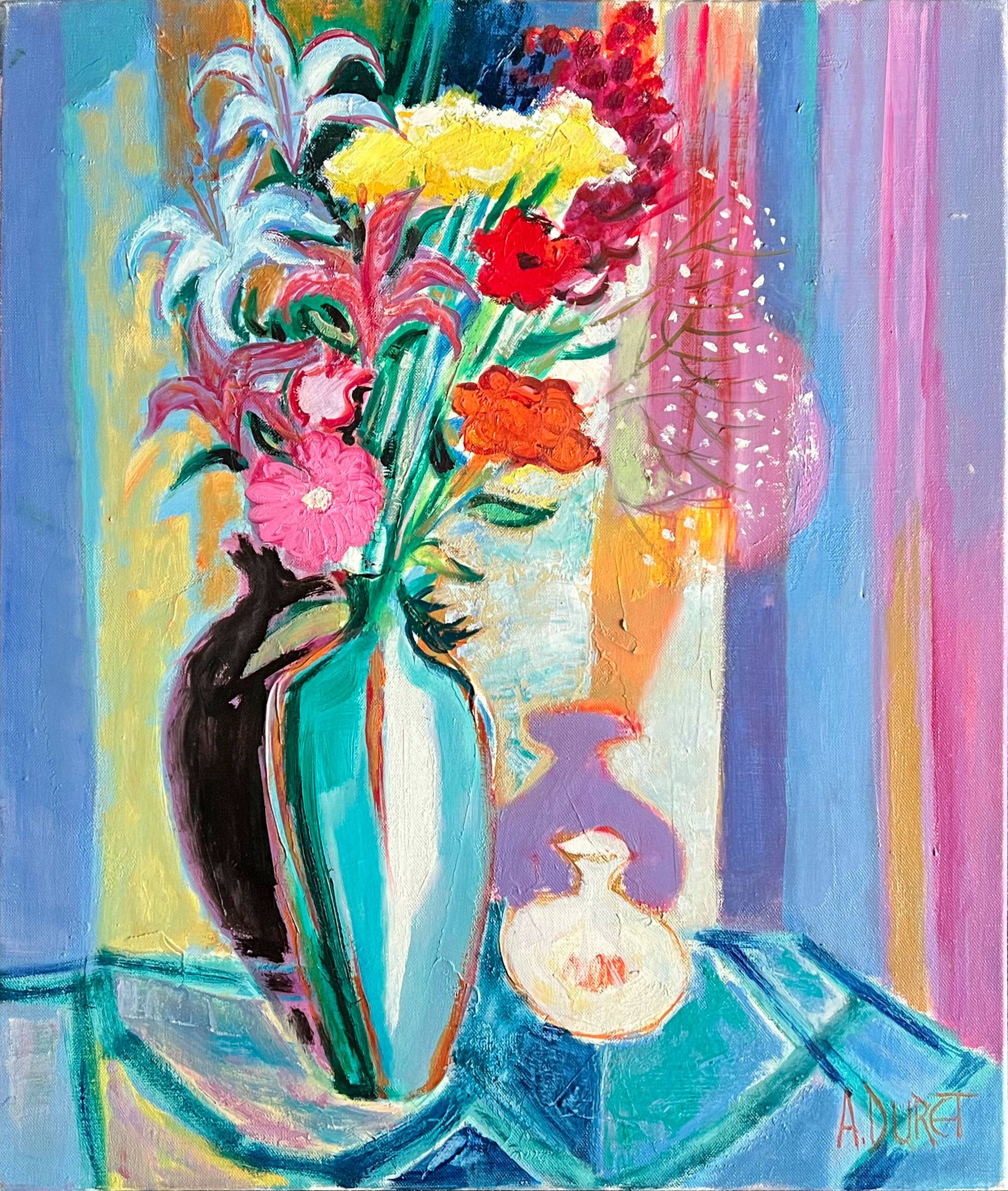 "Flowers in a Vase" by André Duret