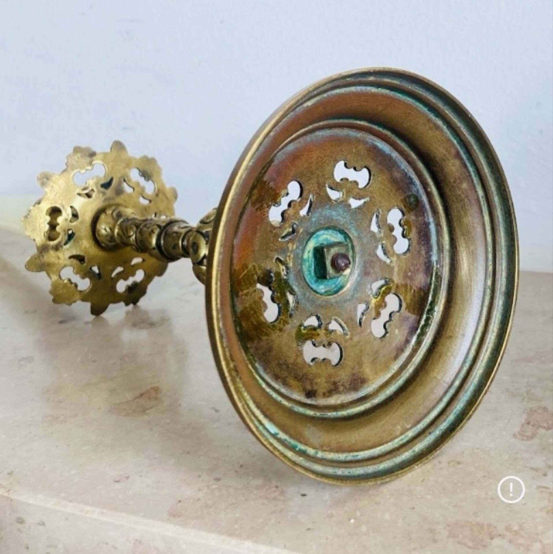 19th-century gilded bronze candlestick