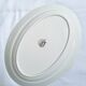 Green oval plate Moulin des Loups