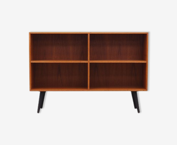 Bibliothèque en teck, design danois, années 1970, fabriquée par Domino Møbler