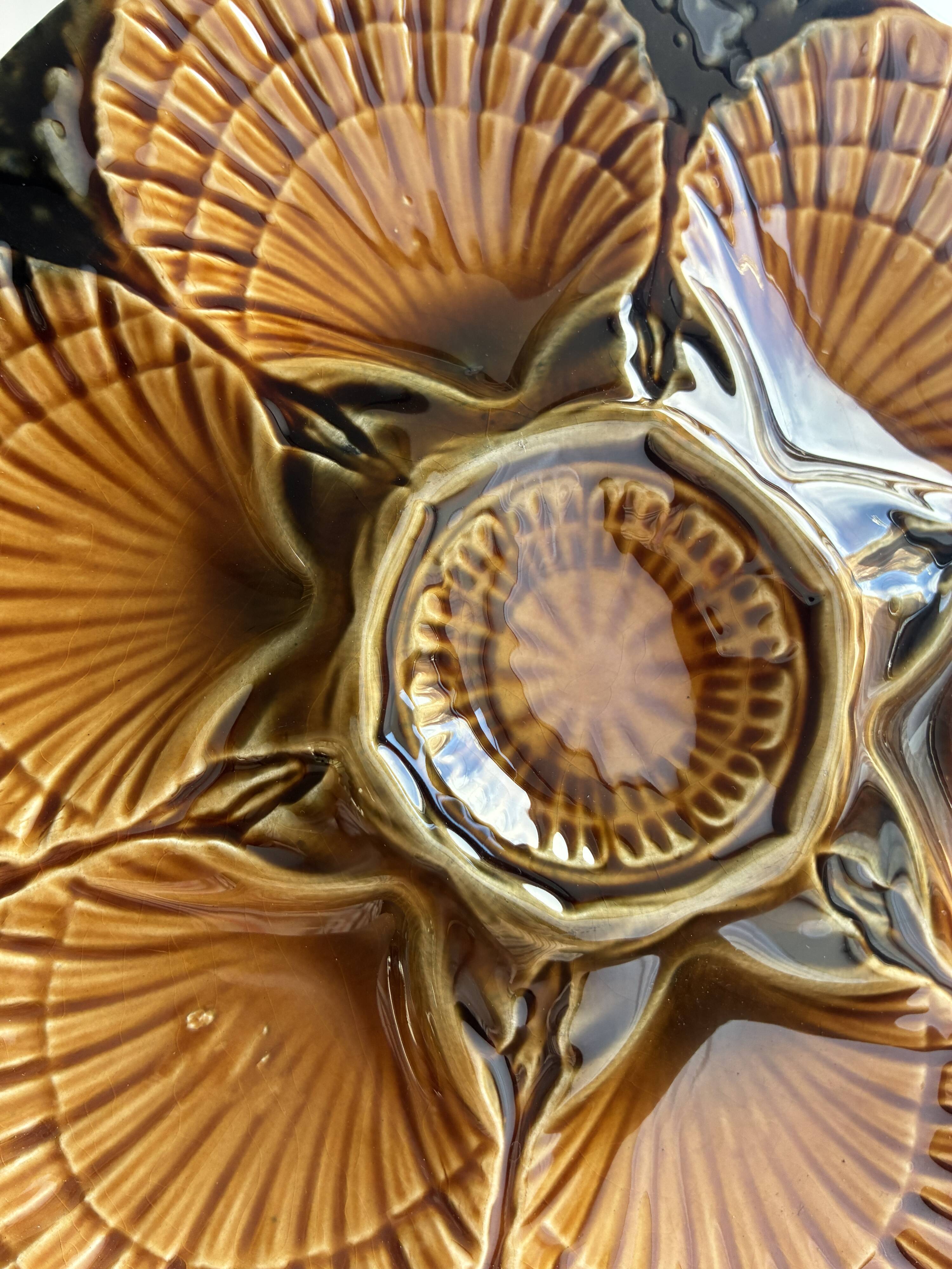Shell plates Sarreguemines