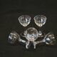 5 Old Small Liqueur Glasses In Engraved Baccarat Crystal
