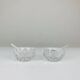 Paire de salerons cristal vintage