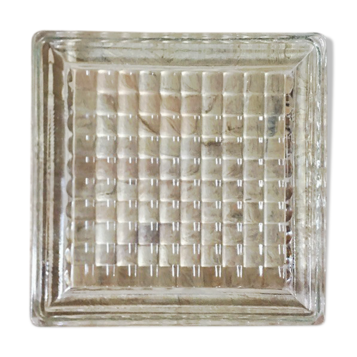 Ashtray in glass tile "Nevada"