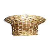 Two-tone woven boater-style pocket emptier