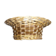 Two-tone woven boater-style pocket emptier