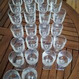 Villeroy & boch glass service model with square foot mercury in crystal