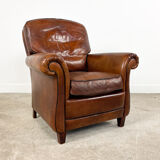 Vintage sheep leather armchair Heijingen