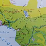 School poster rossignol montmorillon map west central africa n°21-22