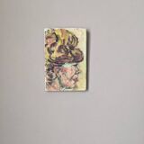 Contemporary female portrait acrylic painting on canvas