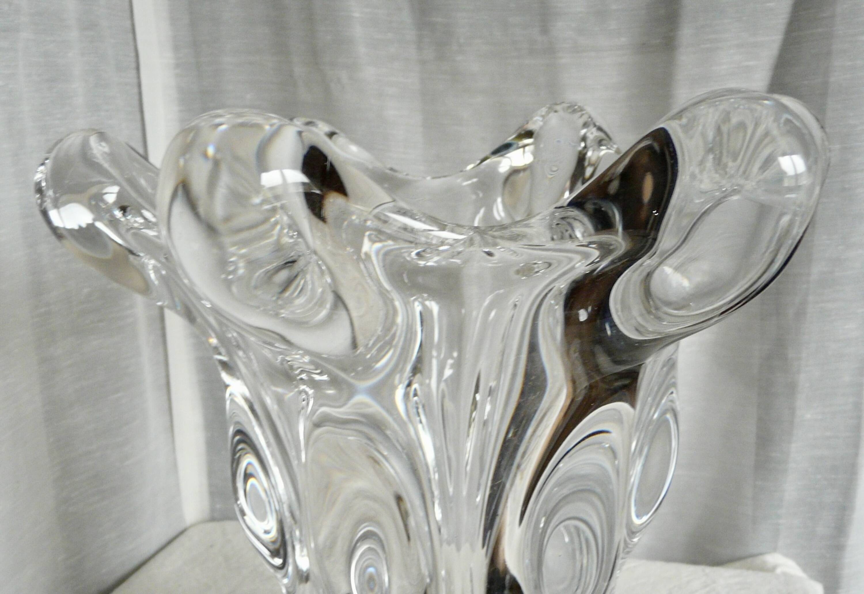 Large crystal vase Design 1950-60