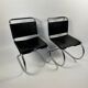 Pair of MR10 lounge chairs — Ludwig Mies van der Rohe, attributed to Knoll, circa 1970