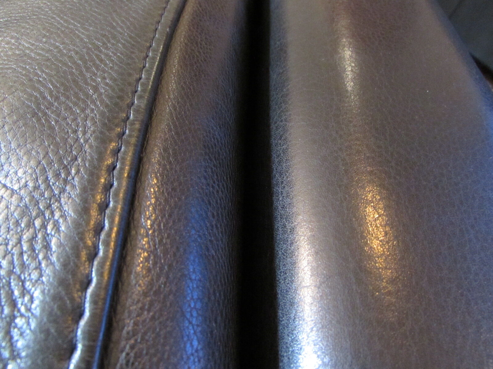 Black leather sofa from Denmark