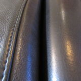 Black leather sofa from Denmark