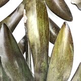 Pair of vintage palm leaf appliques