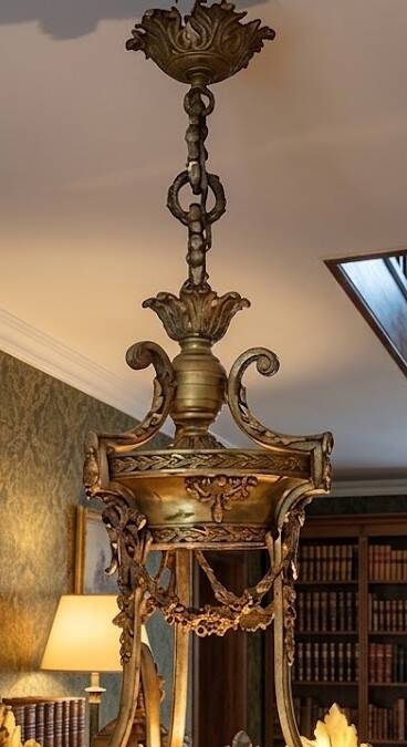 lustrous gold bronze and alabaster