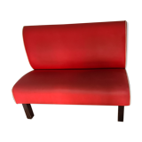 Banquette rouge style dinner vintage