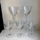 Set of 5 engraved wine glasses star model 50s