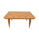 Table à manger en chêne 1950 avec allonges 210cm