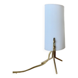 Lampe trépied en laiton, années 1950
