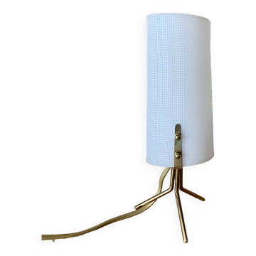 Lampe trépied en laiton, années 1950