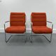 Set of two Mauser tubular lounge chairs, 1970s