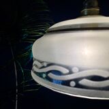 Vintage frosted glass lampshade pendant lamp