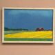 Original Swedish Oil on Canvas – "Approaching Storm" by Astrid Larje – Signed – Vintage and Framed – 43 × 30 cm (16.9" × 11.8")