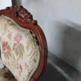 Antique Louis Philippe mahogany armchairs, set of 2