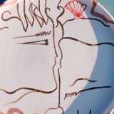 Le baiser ii - plateau en céramique