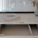 Large confiturier/Low bonnetière vintage artisan 1940 solid wood
