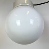 Vintage White Porcelain Pendant Light, 1970s