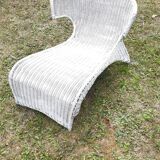 Rattan deckchair