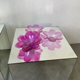 6 pop pink glass cups