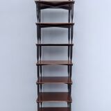 Vintage walnut coffee table model "t8" by Vico Magistretti for Azucena, Italy