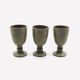 Set of three ceramic mazagrans