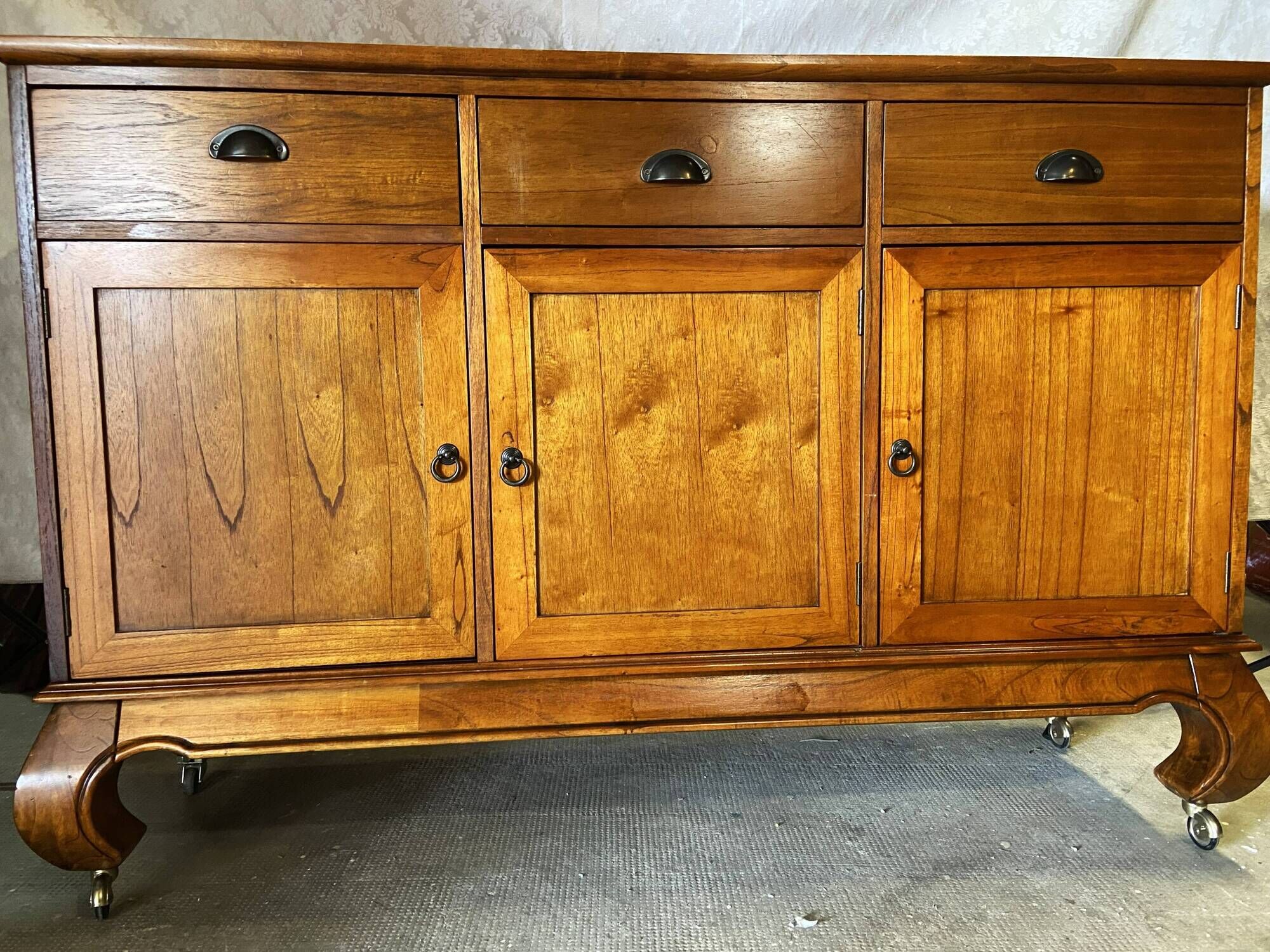 Buffet Very Sideboard Solid Wood English Style