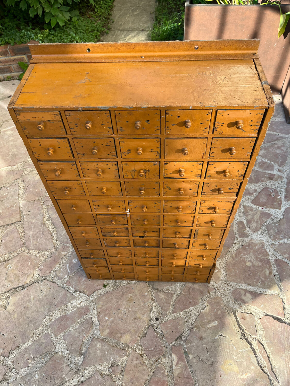 Industrial wooden drawer cabinet