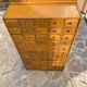 Industrial wooden drawer cabinet