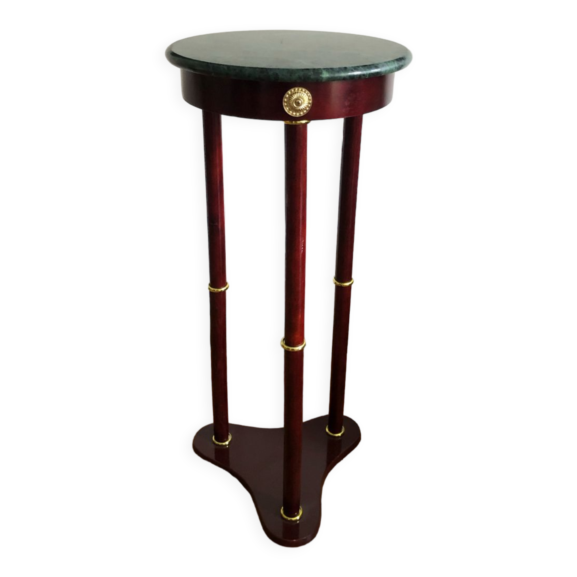Empire style pedestal table with marble