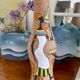 Very large vase Fratelli Fanciullacci scarified ceramic