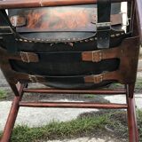 Fauteuils Safari en cuir années 1960