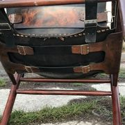 Fauteuils Safari en cuir années 1960