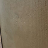 Triptych barber mirror, 1960, houndstooth back