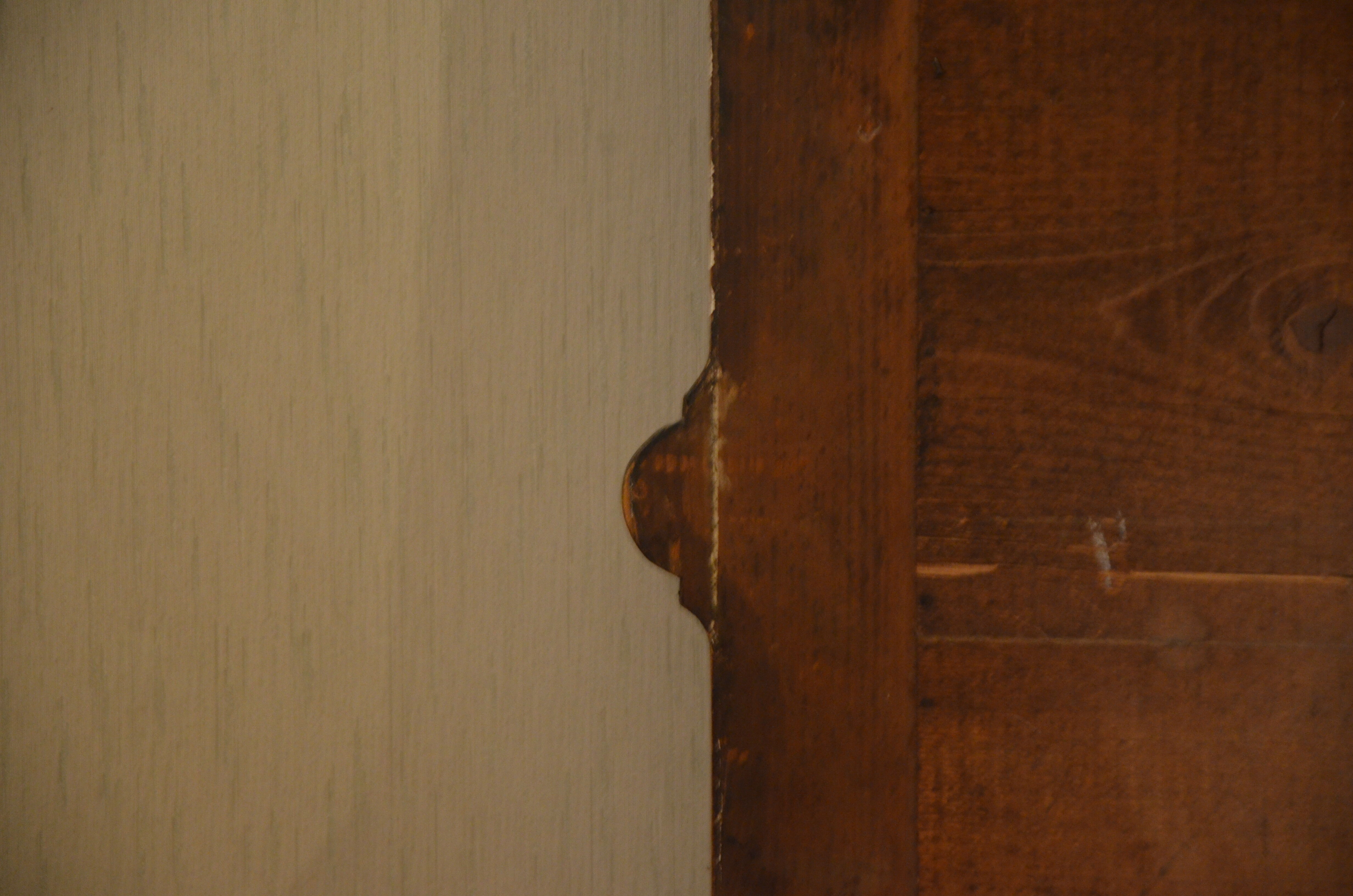 Wooden style mirror 74x104cm