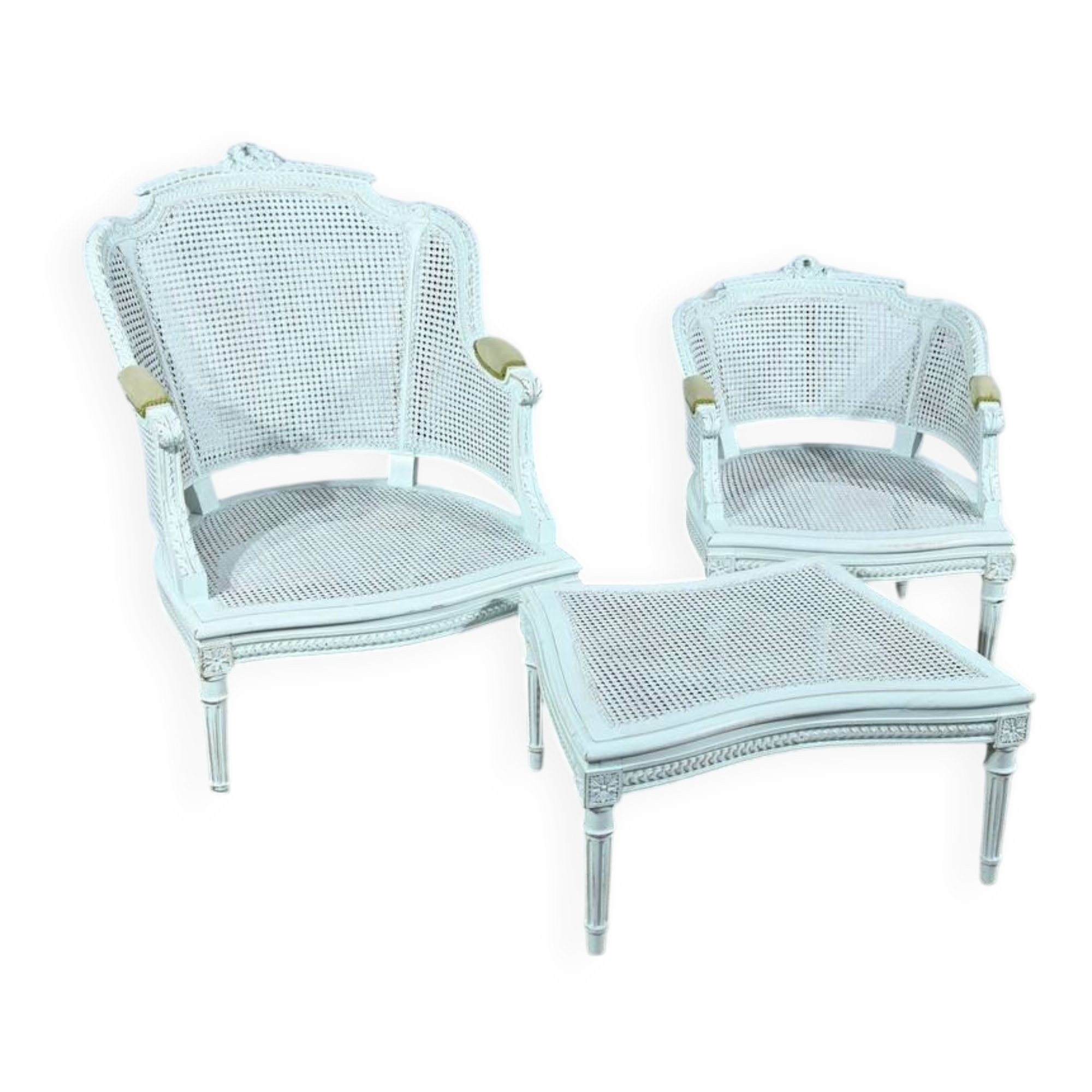 Broken Beech Duchess with Rechampi, Louis XVI style – 2nd part of the 19th century