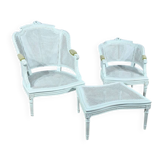 Broken Beech Duchess with Rechampi, Louis XVI style – 2nd part of the 19th century