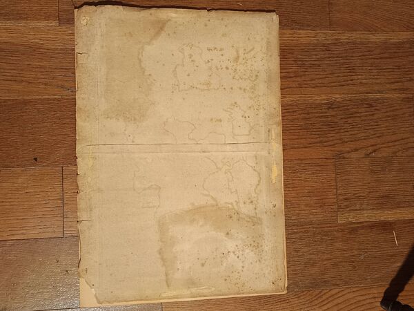 carte originale ancienne XVIIIème Rizzi Zannoni / Lattré coloriée