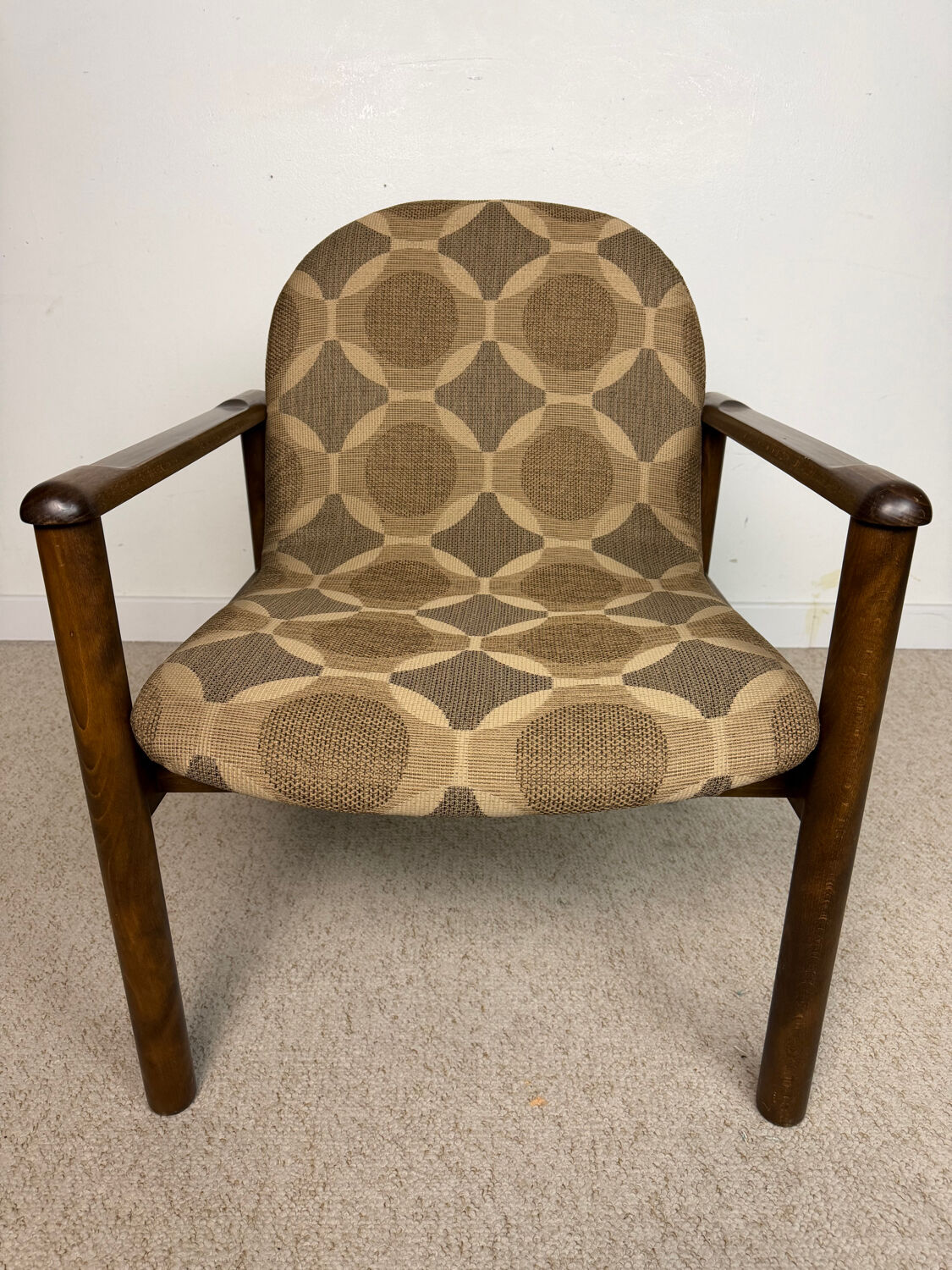 Vintage wooden armchair – 1970s design
