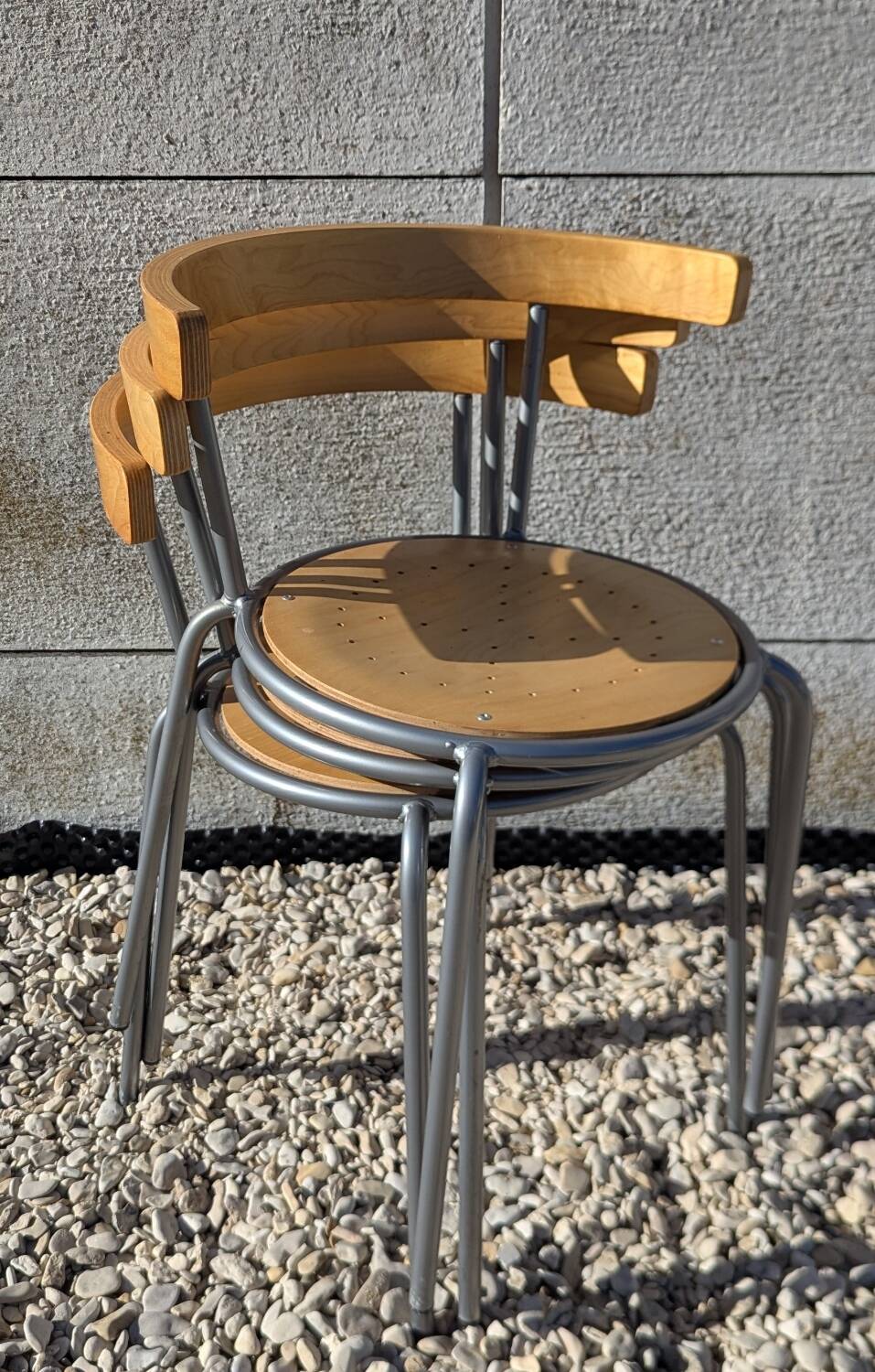 Lot trois chaises vintage Korpo  Lars Norinder ikea